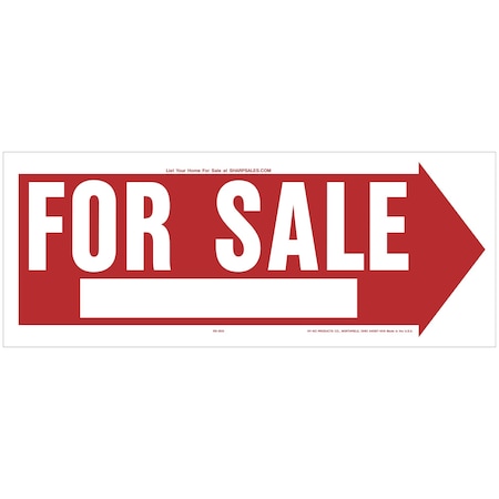 Hy-Ko For Sale Sign 6" x 23", 5PK B00613